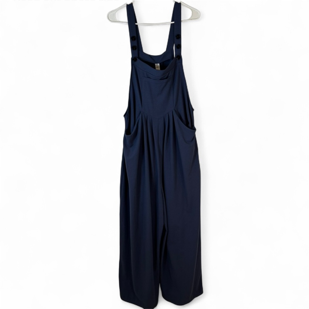 Navy Waffle Knit Jumpsuit